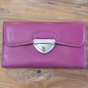 Louis Vuitton Magenta Epi Leather Wallet